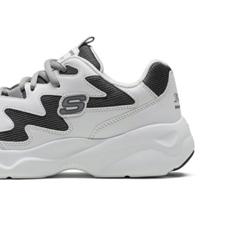 SKECHERS 斯凯奇 D'Lites Airy 女子休闲运动鞋88888105/WCC 白色/炭灰色 36.5