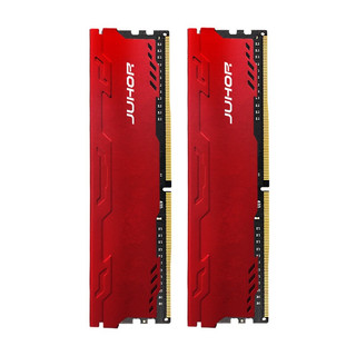 JUHOR 玖合 星辰 DDR4 3000MHz 台式机内存 马甲条 红色 32GB 16GB*2
