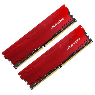 JUHOR 玖合 星辰 DDR4 3000MHz 台式机内存 马甲条 红色 32GB 16GB*2