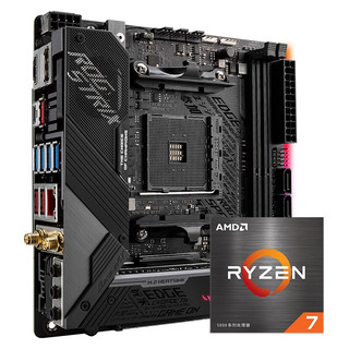 ASUS 华硕 ROG STRIX X570 I GAMING MINI-ITX主板（AMD AM4、X570）+AMD 锐龙R7-5800X CPU套装