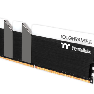 Thermaltake 曜越 钢影 ToughRam DDR4 3000MHz RGB 台式机内存 灯条 黑色 16GB 8GB*2 TTR009D408GX2-3000C16B