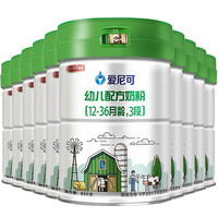 宜品 爱尼可系列 有机幼儿奶粉 国产版 3段 800g*10罐