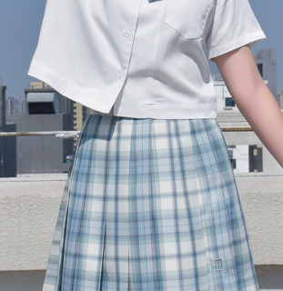ZHONGDAO 中岛学园 荷华 JK制服 女士格裙 绿色 42cm S