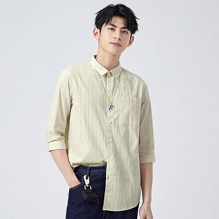 Semir 森马 13B020191242-0451 男士潮流七分袖衬衫