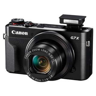 Canon 佳能 G7X Mark II 3英寸数码相机 (8.8-36.8m、F1.8-F2.8) 黑色