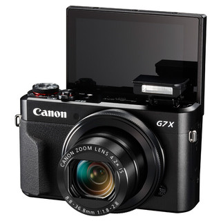 Canon 佳能 G7X Mark II 3英寸数码相机 (8.8-36.8m、F1.8-F2.8) 黑色