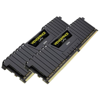 USCORSAIR 美商海盗船 复仇者LPX系列 DDR4 2666MHz 黑色 台式机内存 32GB 16GB*2