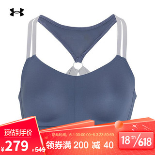 UNDER ARMOUR 安德玛 官方UA DFO HeatGear 女子训练运动内衣-高强度1362368 蓝色480 M