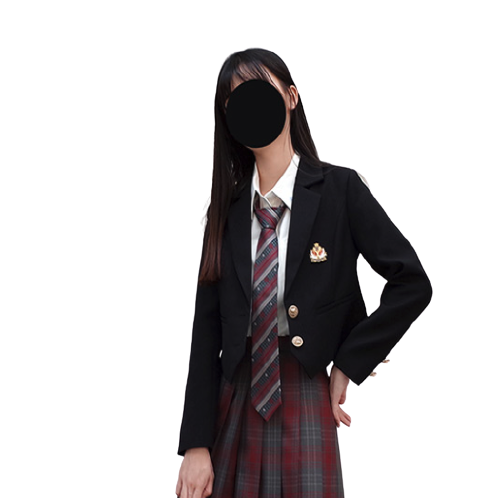 夏日咸鱼祭 飞鸟工业 校供感JK制服 西式制服 女士西服外套 一团 收腰款 黑色 S