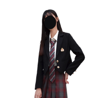 夏日咸鱼祭 飞鸟工业 校供感JK制服 西式制服 女士西服外套 一团 收腰款 黑色 S