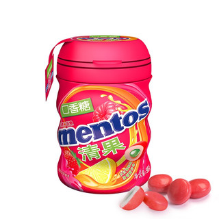 Mentos 曼妥思 清果无糖口香糖 清新酸柠味 56g