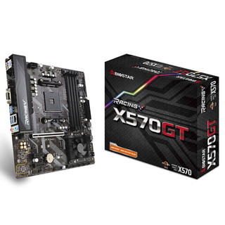 BIOSTAR 映泰 X570GT MATX主板（AMD AM4、X570）+AMD 锐龙R7-3700X CPU套装