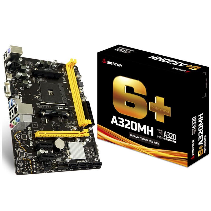 BIOSTAR 映泰 A320MH MATX主板（AMD AM4、A320）