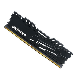 SEIWHALE 枭鲸 电竞版 DDR4 3200MHz 台式机内存 马甲条 黑色 16GB