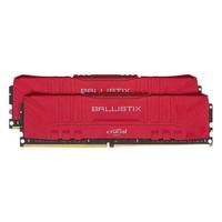 Crucial 英睿达 铂胜系列 DDR4 3600MHz 台式机内存 马甲条 红色 16GB 8GB*2 BL2K16G36C16U4W