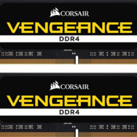 USCORSAIR 美商海盗船 复仇者系列 DDR4 2666MHz 笔记本内存 马甲条 黑色 32GB 16GB*2 CMSO8GX4M1A2133C15