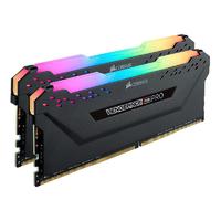美商海盗船 复仇者RGB PRO系列 DDR4 3600MHz RGB 台式机内存 灯条 黑色 32GB 16GBx2
