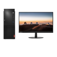 Lenovo 联想 启天 M420 九代酷睿版 21.5英寸 商用台式机 黑色 (酷睿i5-9500、2G独显、8GB、256GB SSD、风冷)