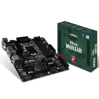 MSI 微星 B150M MORTAR MATX主板（intel LGA1151、B150）