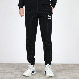 PUMA 彪马 Puma 刘昊然同款新款男子抽绳收口休闲长裤PINSTRIPE Track Pants 53017801