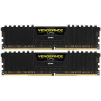USCORSAIR 美商海盗船 复仇者LPX系列 DDR4 2666MHz 台式机内存 马甲条 黑色 64GB 32GBx2