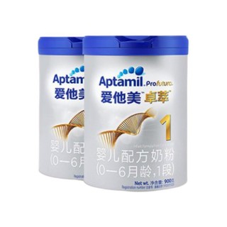 Aptamil 爱他美 卓萃系列 白金版 婴儿奶粉 国行版 1段 900g*2罐