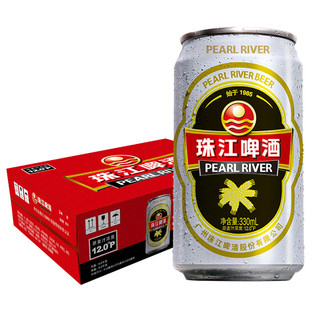 珠江啤酒 12度经典330mL