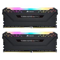 USCORSAIR 美商海盗船 复仇者RGB PRO系列 DDR4 3200MHz RGB 台式机内存 灯条 黑色 16GB 8GBx2 CMW16GX4M2C3200C16