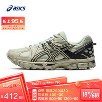 ASICS 亚瑟士 2021春夏越野跑鞋男抓地防滑运动鞋稳定舒适 GEL-KAHANA 8 绿色/灰色 42.5