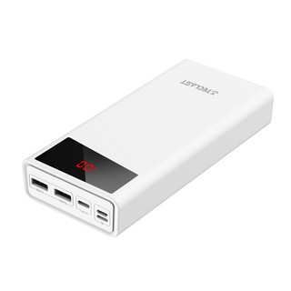 Teclast 台电 C30 移动电源 白色 30000mAh Type-C micro usb Lightning 2.1A快充