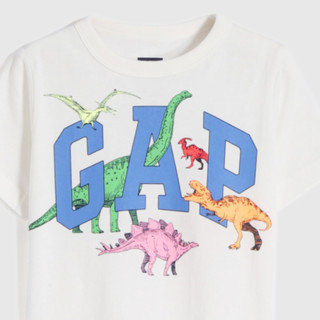 Gap 盖璞 布莱纳小熊系列 671201 儿童短袖T恤 恐龙印花 85cm