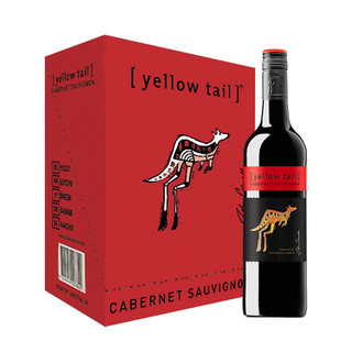 黄尾袋鼠 加本力苏维翁（赤霞珠）红葡萄酒 750ml*6瓶 整箱装 澳大利亚进口