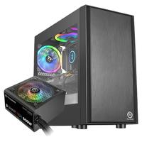 Thermaltake 曜越 启航者系列 启航者 F1 RGB MATX机箱 半侧透 黑色 含电源 500W