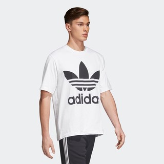 adidas Originals Oversized Tee 男子运动T恤 CW1212 白色 XS