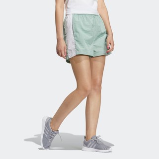adidas NEO W Ss May Short2 女子运动短裤 GP5489 淡绿/黑色 S