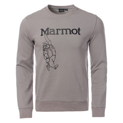 Marmot 土拨鼠 柔软舒适时尚透气无帽套头男式卫衣
