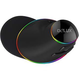 DeLUX 多彩 M618 Plus 有线鼠标 4000DPI RGB 黑色