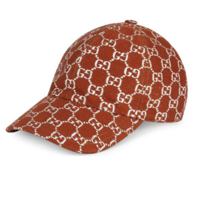 gucci古驰女士棒球帽6319533hk752560棕银色s