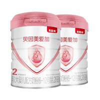 BEINGMATE 贝因美 爱加系列 较大婴儿奶粉 国产版 2段 800g*2罐