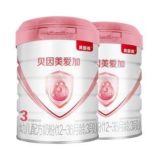 BEINGMATE 贝因美 爱加系列 幼儿奶粉 国产版 3段 800g*2罐