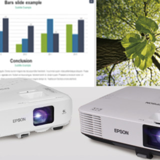 EPSON 爱普生 CB-2155W 办公投影机套装 120英寸16:10电动幕布