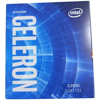 intel 英特尔 赛扬 G3900 CPU 2.8GHz 2核2线程