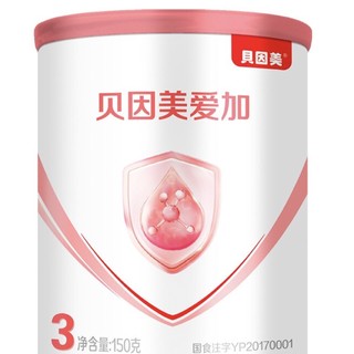 BEINGMATE 贝因美 爱加系列 幼儿奶粉 国产版 3段 150g