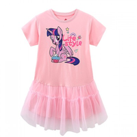 小马宝莉 儿童网纱拼接连衣裙