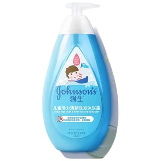 Johnson & Johnson 强生 儿童活力清新洗发沐浴露 500g