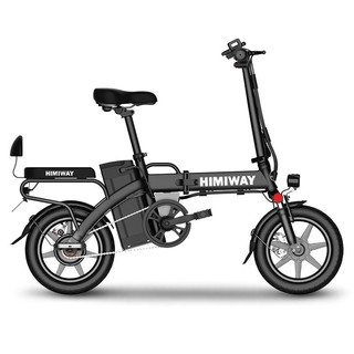 HIMIWAY 嗨米 精英版 折叠电动自行车 TDT02Z 48V6Ah锂电池 黑色