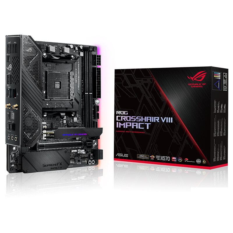 ROG 玩家国度 ROG CROSSHAIR VIII IMPACT MINI-ITX主板（AMD AM4、X570）