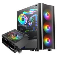 Thermaltake 曜越 V系列 V5 RGB ATX机箱 全侧透 含电源 500W