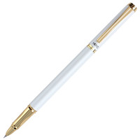 HERO 英雄 钢笔 1302D铱金笔 学生正姿练字笔 办公签字笔墨水笔 白色 （暗尖EF）