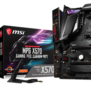 MSI 微星 MPG X570 GAMING PRO CARBON WIFI 暗黑板 ATX主板（AMD AM4、X570）